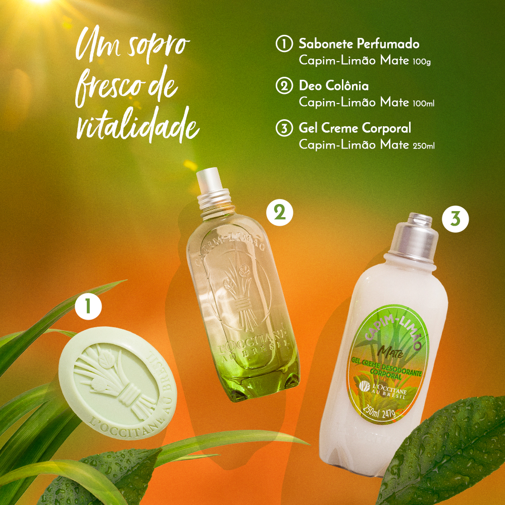 Sabonete Perfumado Capim-Limão Mate 100g, ,  large image number 1